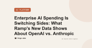 Enterprise AI Spending Is Switching Sides: What Ramp's New Data Shows About OpenAI vs. Anthropic
