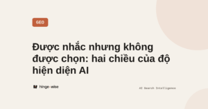 Ảnh bìa: được nhắc nhưng không được chọn, hai chiều của độ hiện diện AI