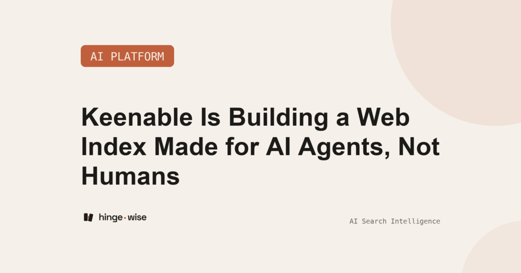 Keenable Is Building a Web Index Made for AI Agents, Not Humans