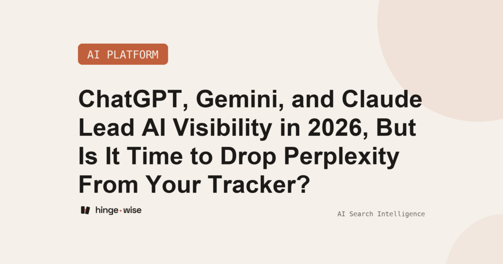 ChatGPT, Gemini, and Claude Lead AI Visibility in 2026, But Is It Time to Drop Perplexity From Your Tracker?