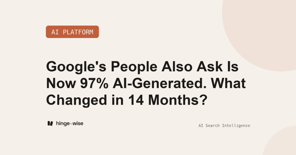 Google's People Also Ask Is Now 97% AI-Generated. What Changed in 14 Months?