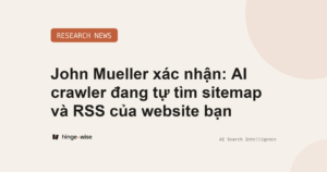 John Mueller: đã thấy AI crawler truy cập sitemap và RSS trong server log của ông