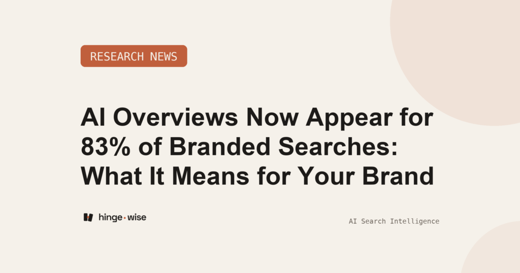 AI Overviews Now Appear for 83% of Branded Searches: What It Means for Your Brand