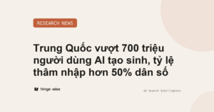 Trung Quốc vượt 700 triệu người dùng AI tạo sinh, tỷ lệ thâm nhập hơn 50% dân số