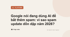 Google nói đang dùng AI để bắt thêm spam: vì sao spam update dồn dập năm 2026?